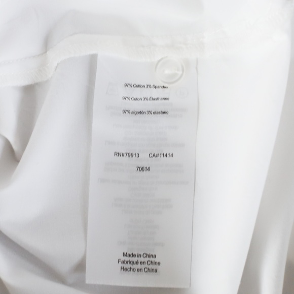 A Pea in the Pod Pietro Brunelli Cotton Poplin Maternity Blouse White Small - Picture 8 of 9